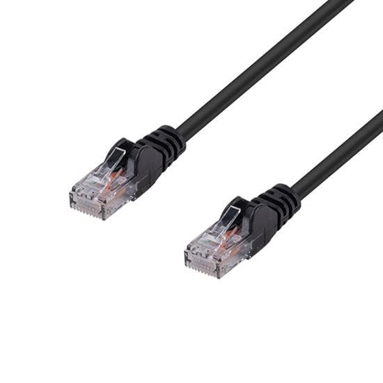 Dynamix DYNAMIX 0.75m Cat6 Black UTP Patch Lead (T568A Specification) 250MHz PLK-C6A-TQ