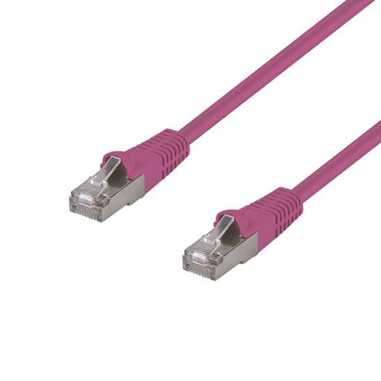 Dynamix DYNAMIX 0.75m Cat6A S/FTP Pink Shielded 10G Patch Lead. PLPN-AUGS-TQ