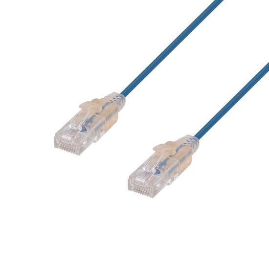Dynamix DYNAMIX 2m Cat6A 10G Blue Ultra-Slim Component Level UTP PLSE-C6-2