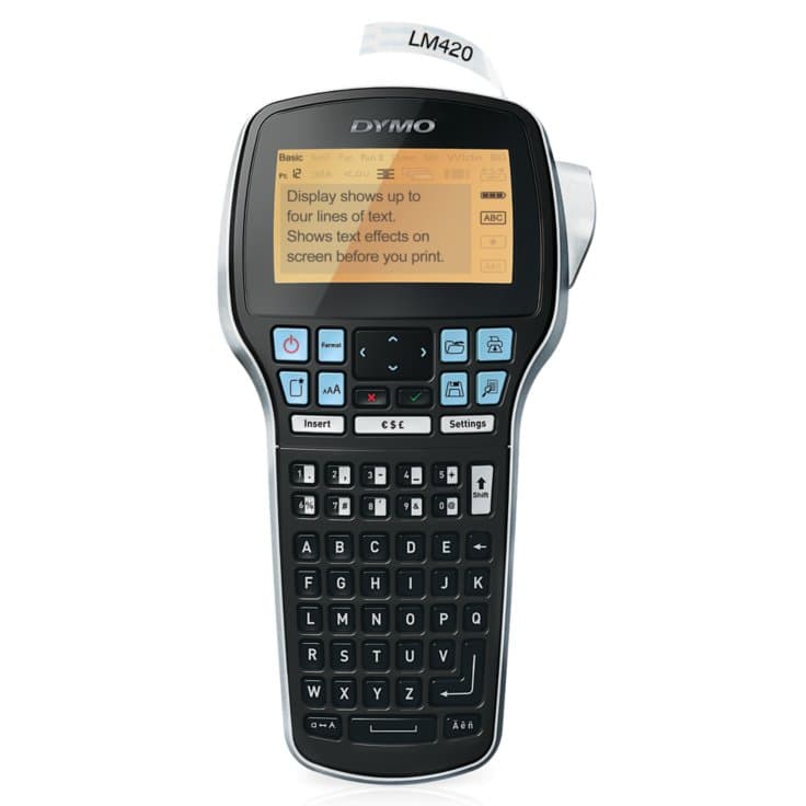 Dymo DYMO LabelManager 420P Portable Labeller, 7 font sizes, 8 font S0915500