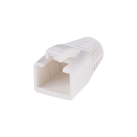 Dynamix DYNAMIX Strain Relief Boot, OD: 7.5mm, Colour White. 20 Pack. SRB-75-WHT-20