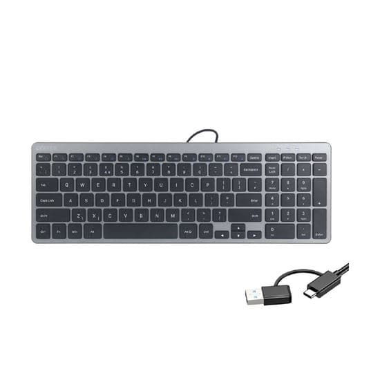 unitek UNITEK 2.4G Small Wireless Keyboard Space Grey T053A
