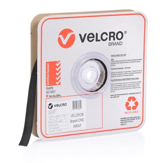 Velcro VELCRO One-Wrap 19mm Continuous 22.8m Roll. Custom Cut to Length. VEL189645