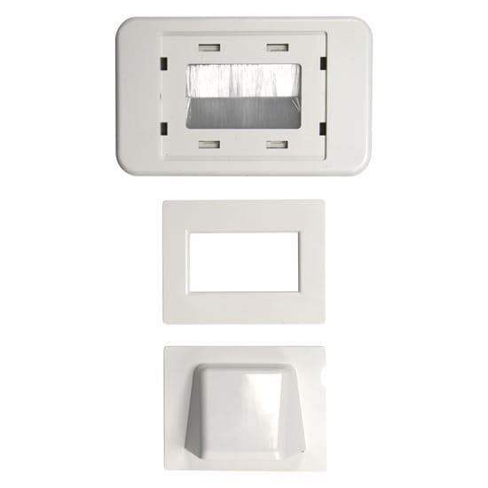 Amdex AMDEX Combination Flush & Bullnose Cable Management Wall WP-BULLNOSE