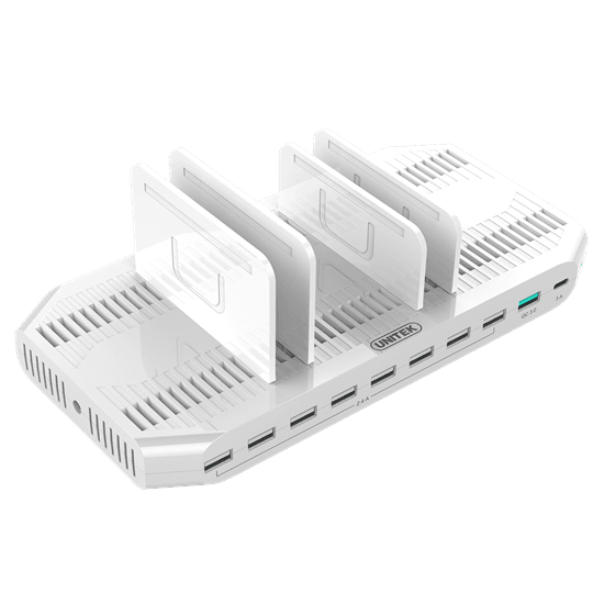 Unitek UNITEK 10-Port USB Smart Charging Station. (9 Port 2.4A USB-A + 1x Y-2190