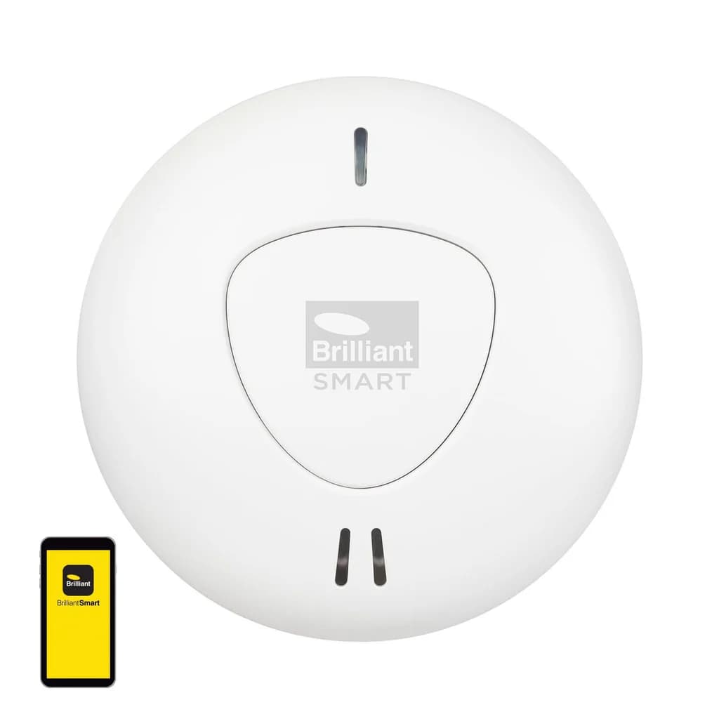 Brilliant Smart RF433 Wireless Smoke Alarm 487862