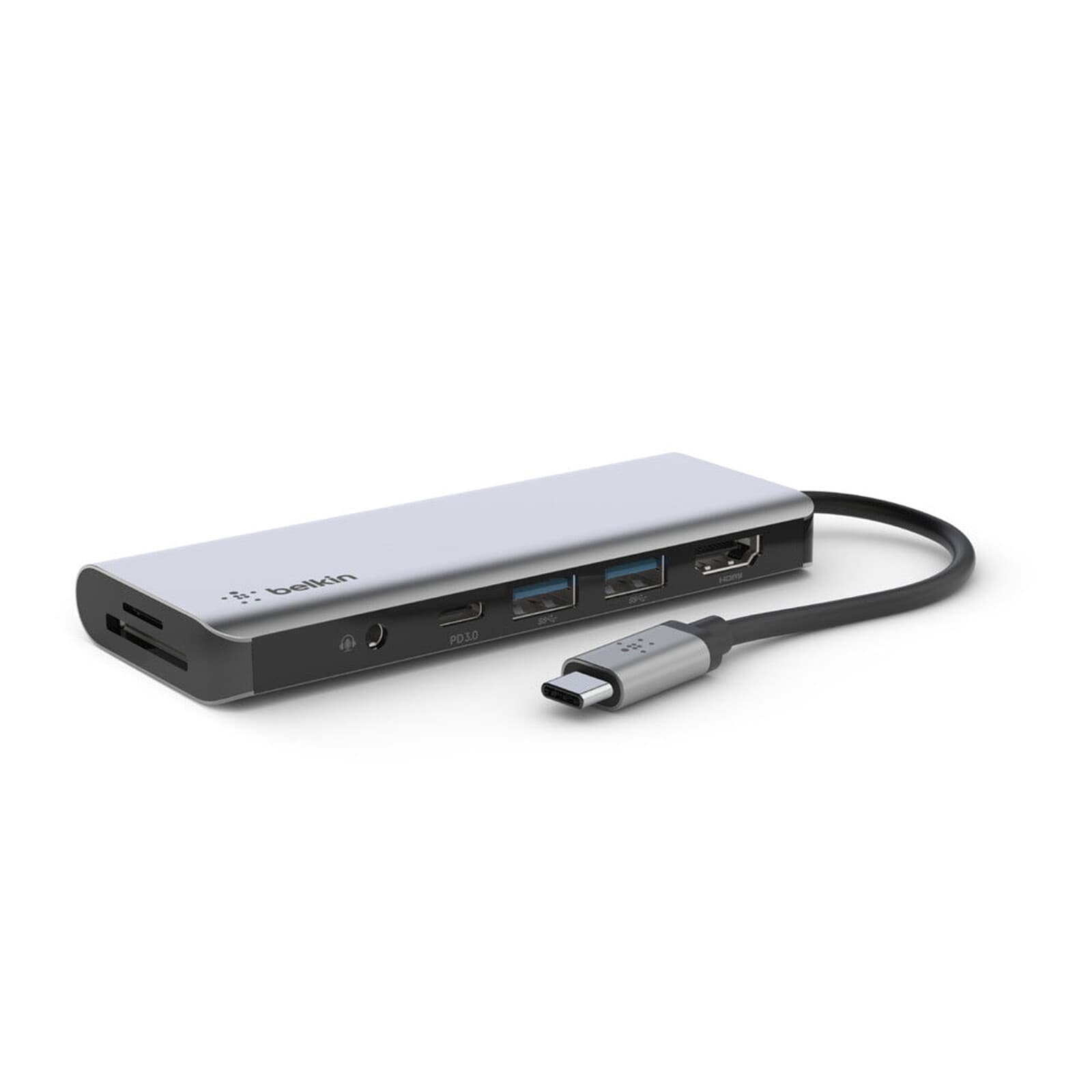 Belkin USB-C 7-in-1 Multiport Hub - Space Grey 494505