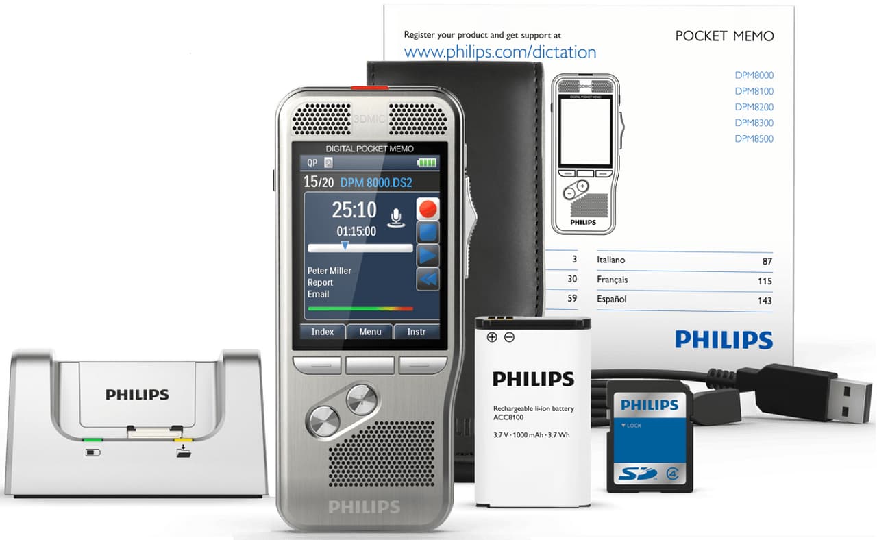 Philips DPM8500 Digital Recorder with Barcode 511816