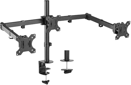 Brateck Brateck 13-27" Triple Monitor Economy Desk Mount Bracket AF1055