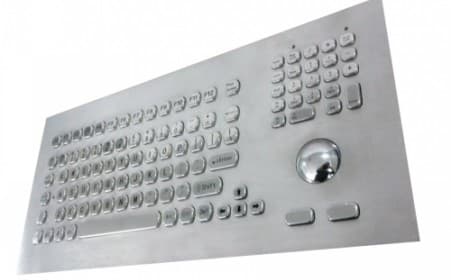 Inputel Inputel KB021 Stainless Steel Keyboard + Trackball IP65 - PS2 AS1809