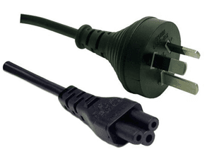 Unspecified 3 Pin Power Lead (M) to C5 Clover (M) 1m Power Cable - Bulk CA5353