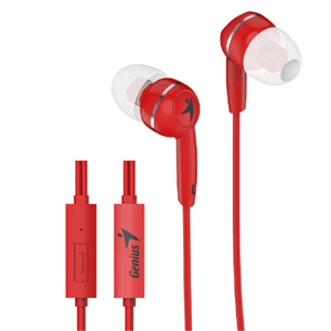 Genius Genius HS-M320 Red In-Earphones with Inline Mic HC731