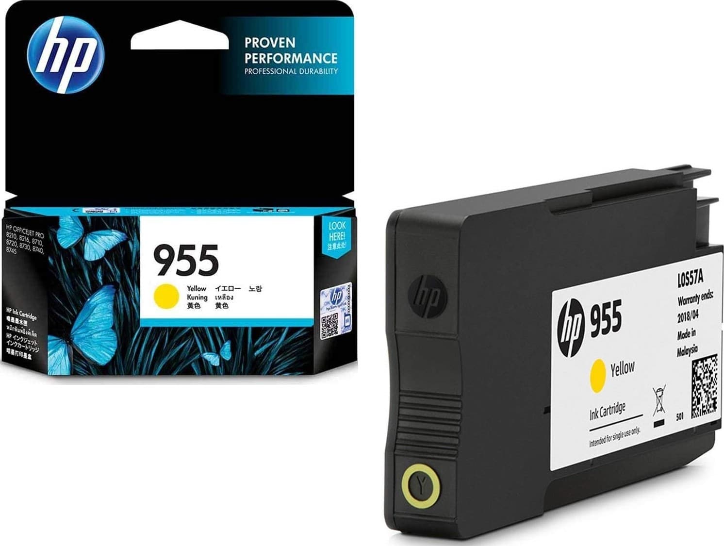 HP HP 955 Yellow Ink Cartridge L0S57AA