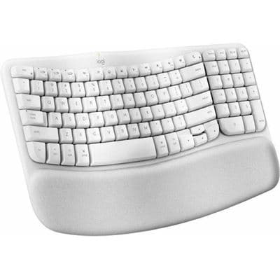 Logitech Logitech Wave Keys Wireless Ergonomic Keyboard for Mac - Off White 920-012411