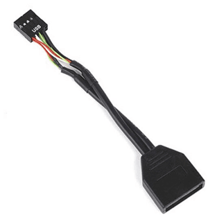 SilverStone Silverstone 19 Pin USB 3.0 to USB 2.0 Internal Cable MGX010