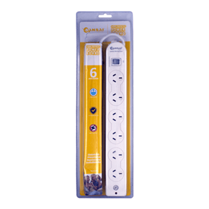 Sansai Sansai 6 Way Surge Powerboard with Master Switch SPB0139