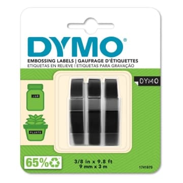Dymo Dymo Emb Tape 3pk Blk 9mm x 3m DY1741670