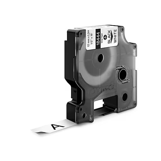Dymo DymoRhino Blk on Wht 12mm Tape DY18444