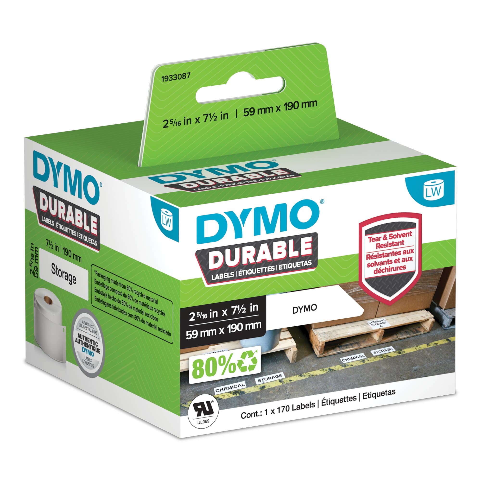 Dymo DY LW Dur MP Label 59x190mm DY1933087