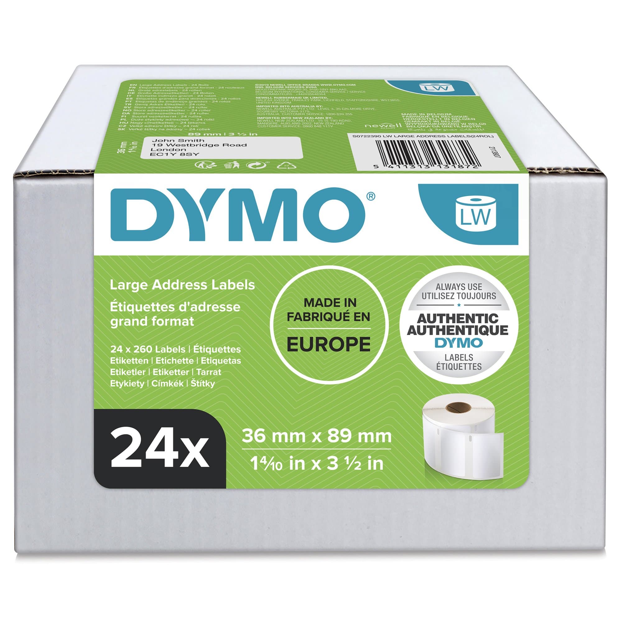 Dymo Dymo LW Lg Adrs Label Bulk 24 DYS0722390