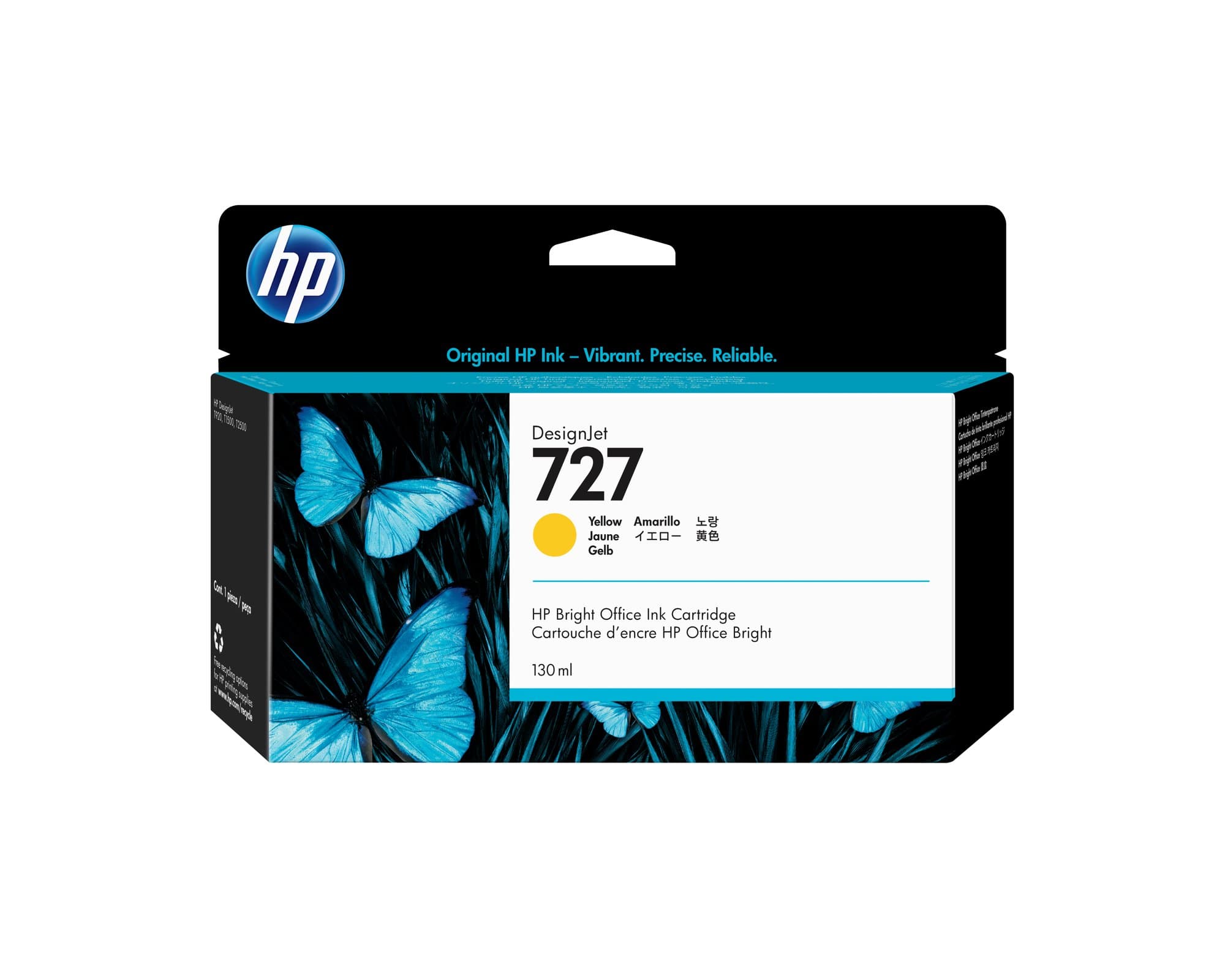 HP HP #727 130ml Yell Ink B3P21A HI727Y