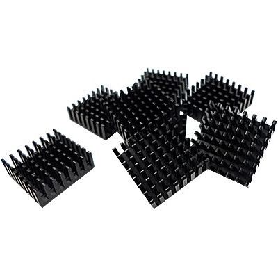 Heatsink for M.2 SSD module14x14MM Black self adhesive 8 units QNAP — view 2