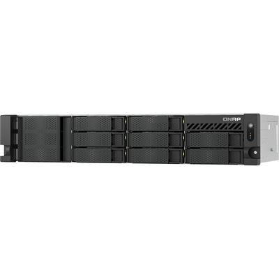8-bay (short-depth) Rackmount NAS Intel 8C 2.8GHz Redundant Power QNAP — view 2
