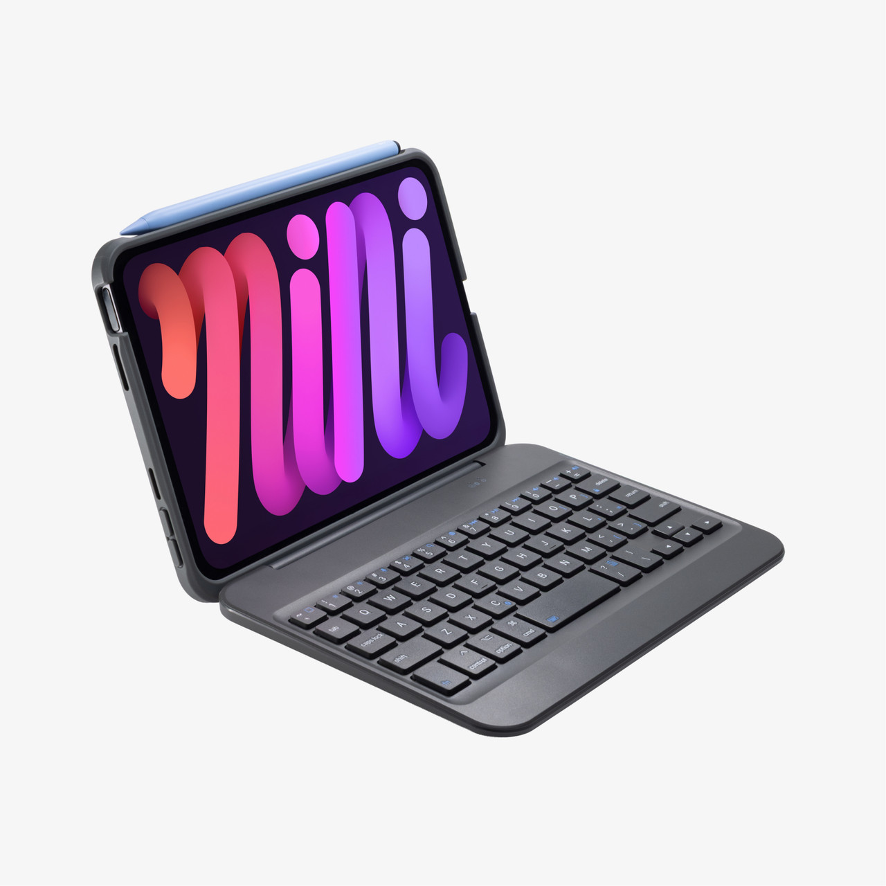 ZAGG Slimbook Keyboard for iPad Mini A17 Pro & Mini 6th Gen, B2B, Grey ZAGG — view 2