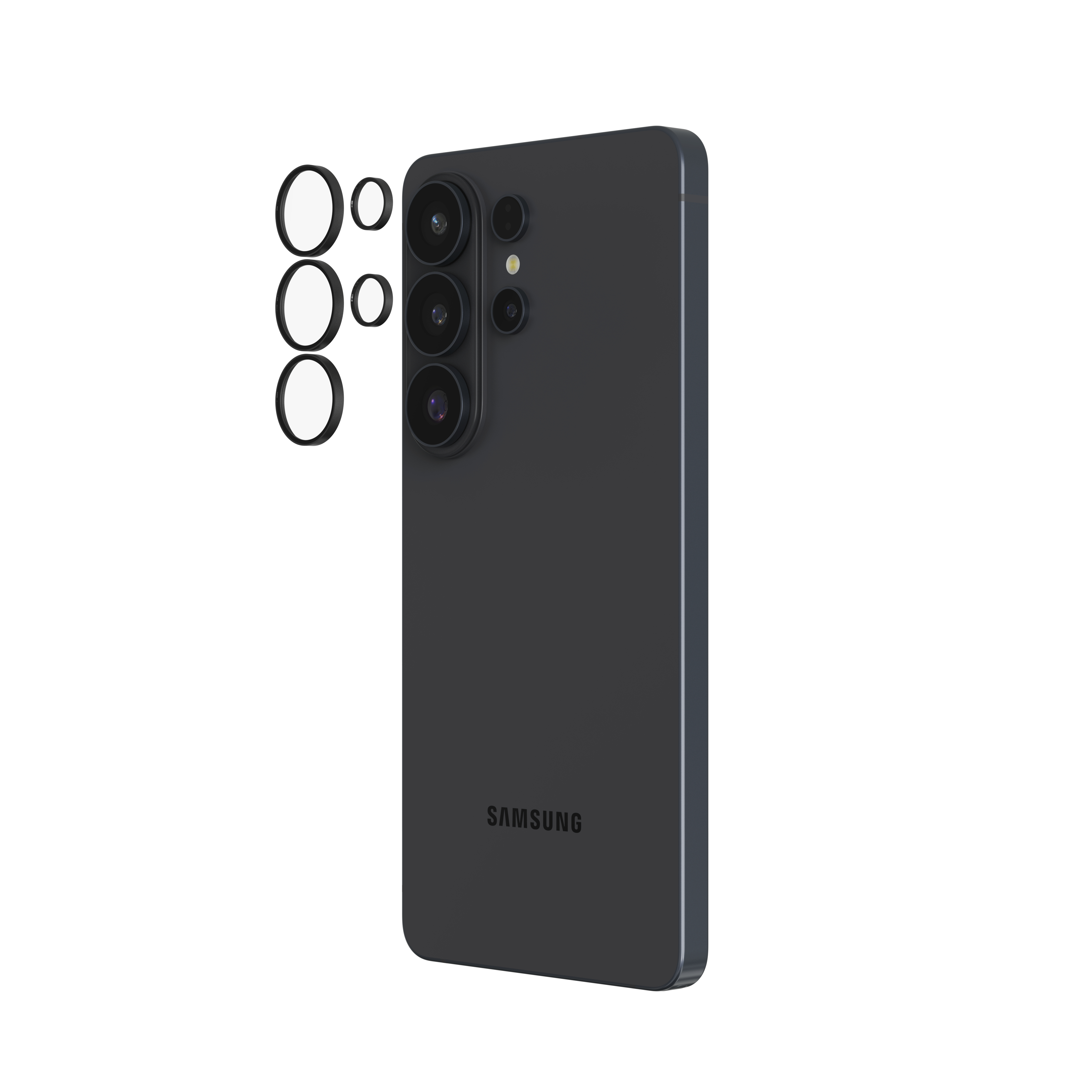 ZAGG InvisibleShield Premium CameraRings Lens Protector, Samsung Komodo, Black ZAGG — view 2