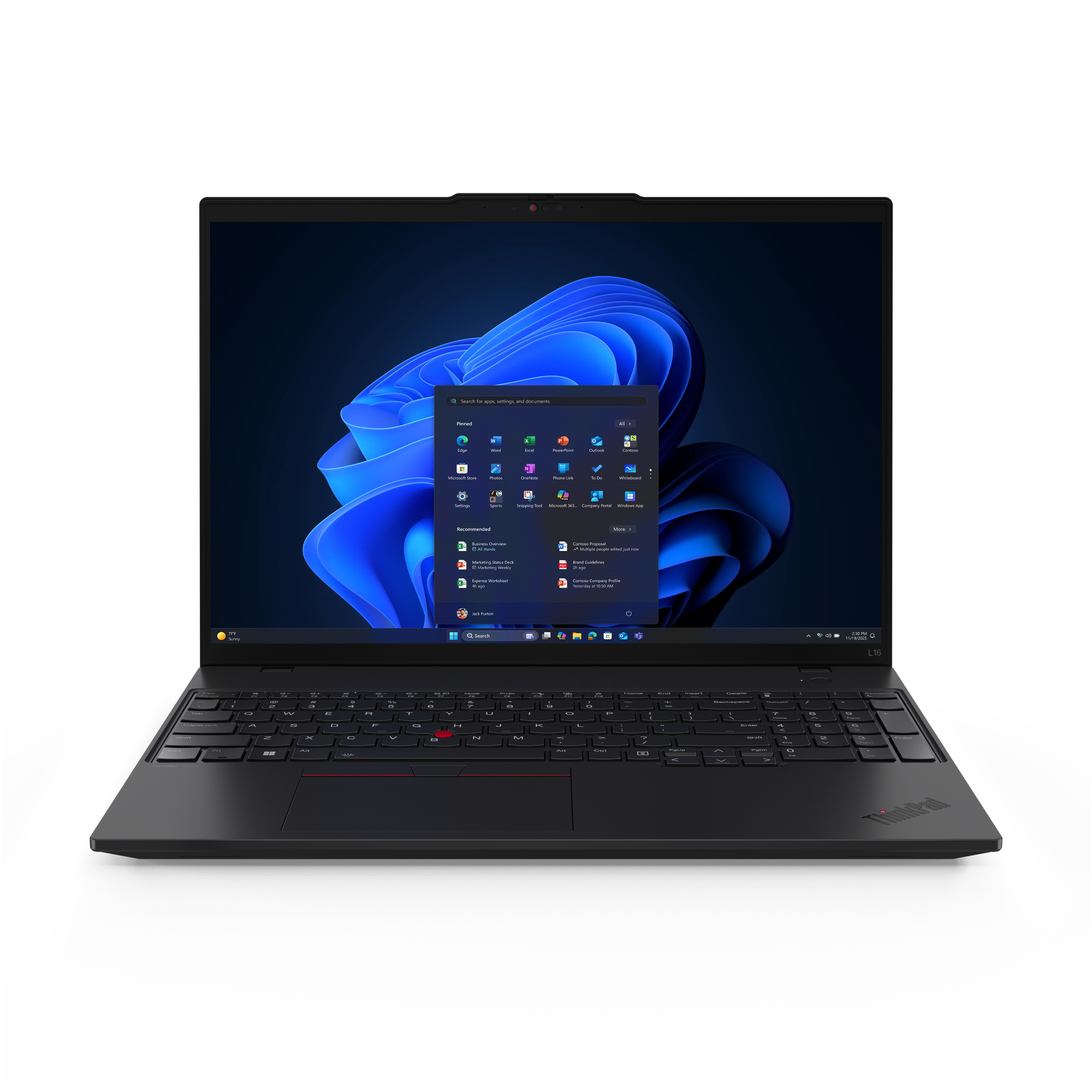 LENOVO L16 G2 AMD, 16" WUXGA IPS, AI7 PRO 350, 16GB (8+8), 512GB, WI-FI 7, W11P, 3YO+CO LENOVO — view 2