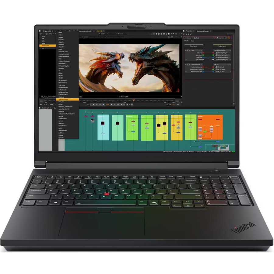 LENOVO P16 G3, 16" 3.2K OLED, U9-285HX VPRO, 128GB, 4TB, RTX PRO 5000 24GB, 5G, W11P, 3YP LENOVO — view 2