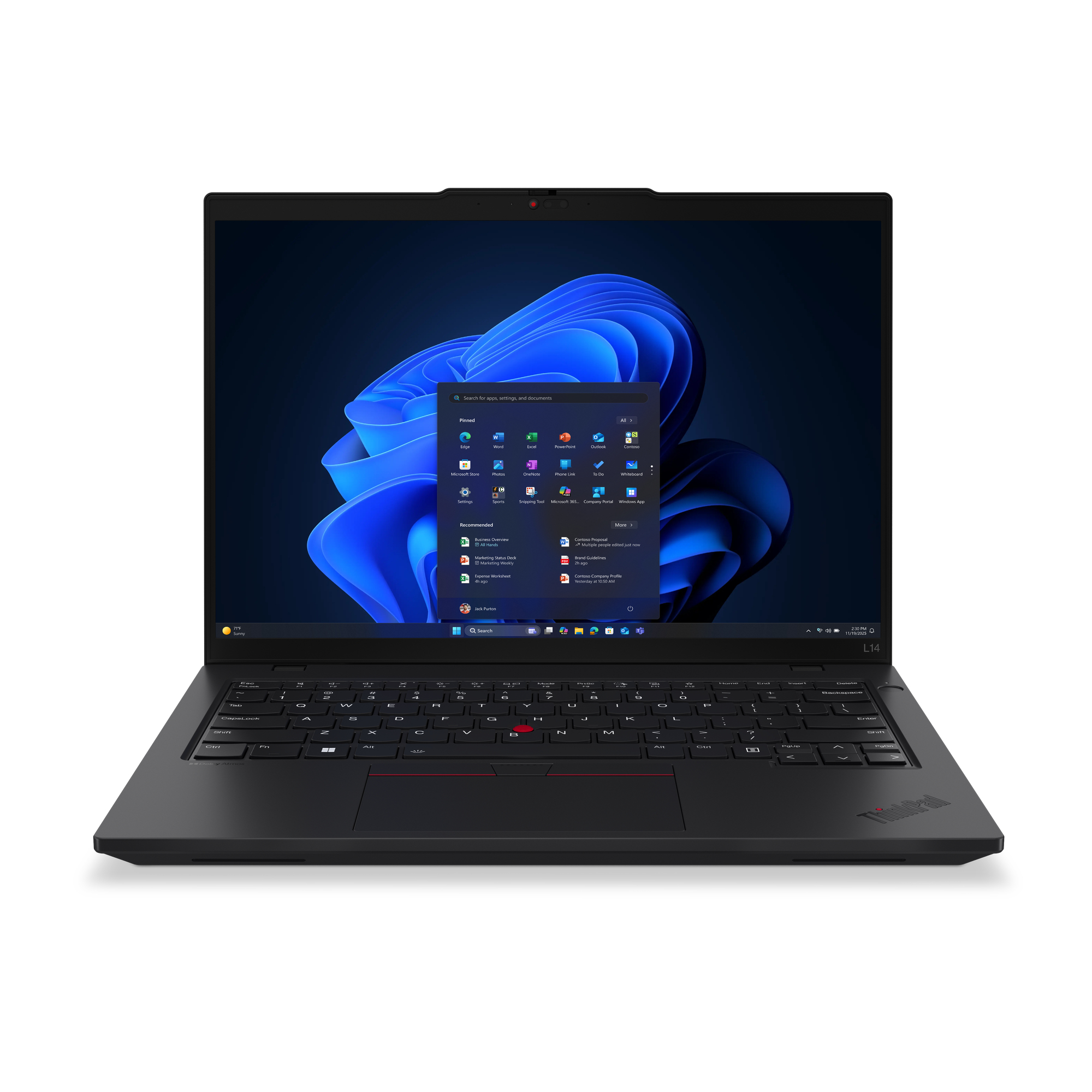 LENOVO L14 G6, 14" WUXGA IPS, U7-255U, 32GB (16+16) DDR5, 512GB, W11P, 3YO+CO LENOVO — view 2