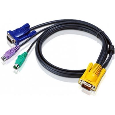ATEN 3.0M 3IN1 VGA, PS/2 CONSOLE KVM SPLIT CABLE HDB-15M TO SPHD-15M ATEN — view 2