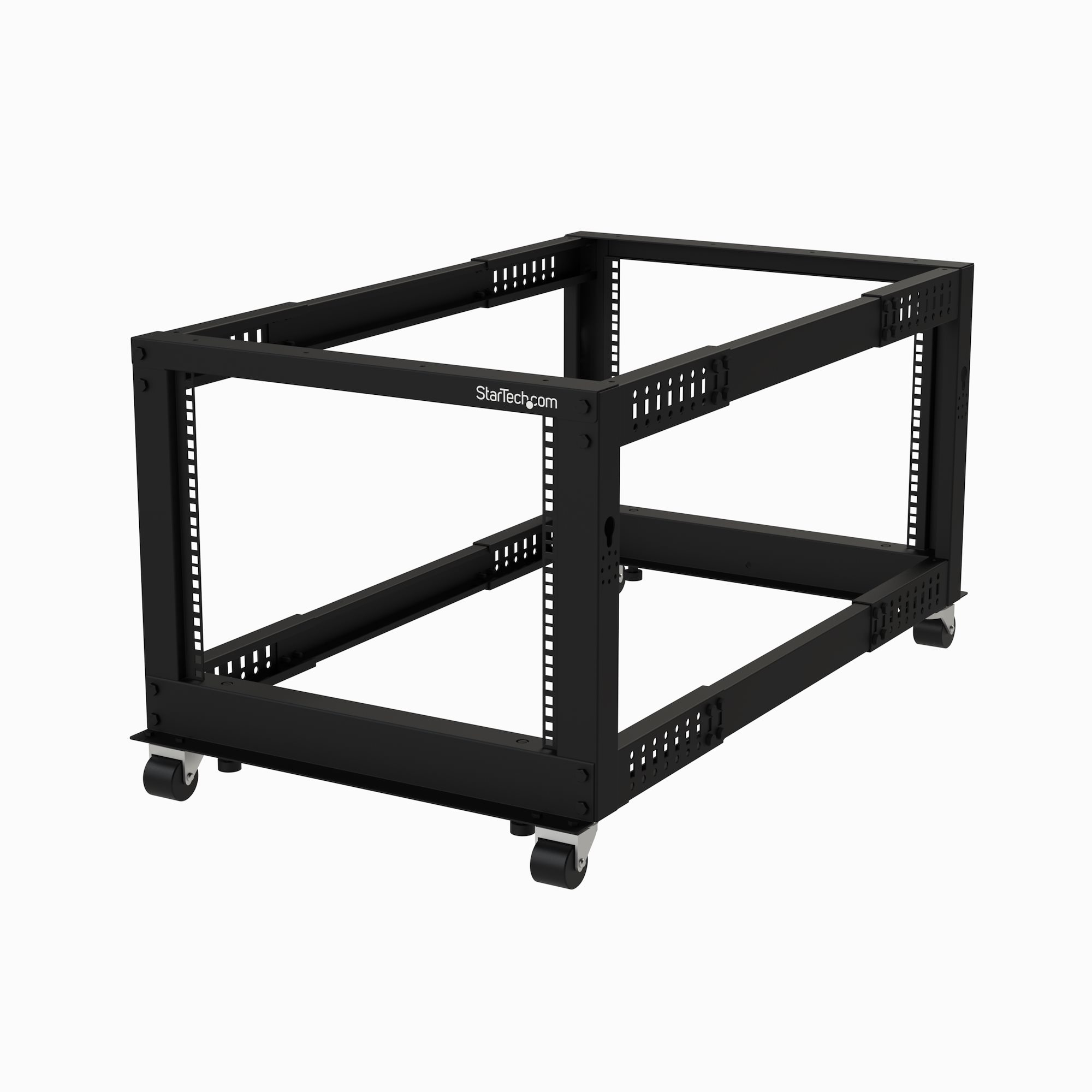 STARTECH.COM 19" 8U OPEN FRAME SERVER RACK MOBILE ADJUSTABLE DEPTH 56-102CM 2 YR STARTECH — view 2
