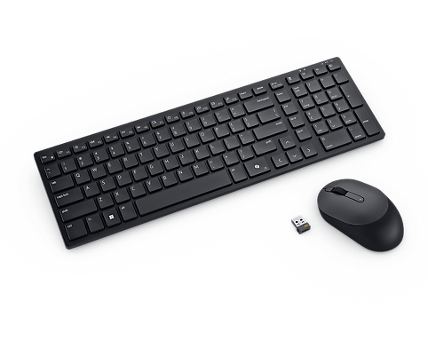 DELL SILENT KEYBOARD AND MOUSE US ENGLISH - KM555 -RETAIL PKG -3YR ADV EXC SERV-SNP DELL — view 2