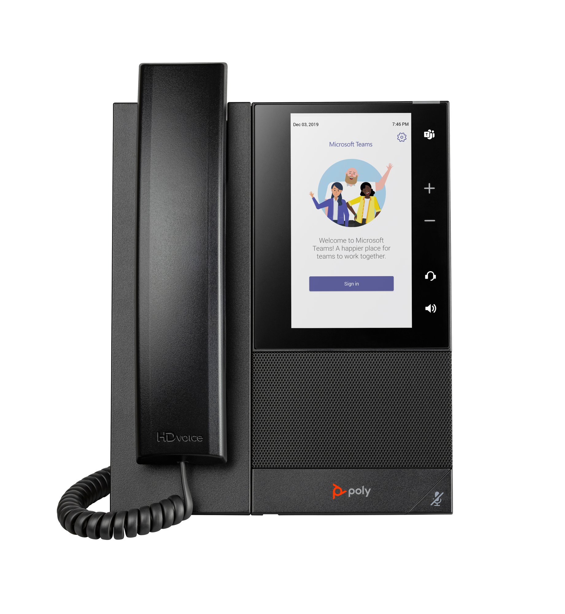 HP Poly CCX 505 Business Media Phone for Microsoft Teams and PoE-enabled HP — view 2
