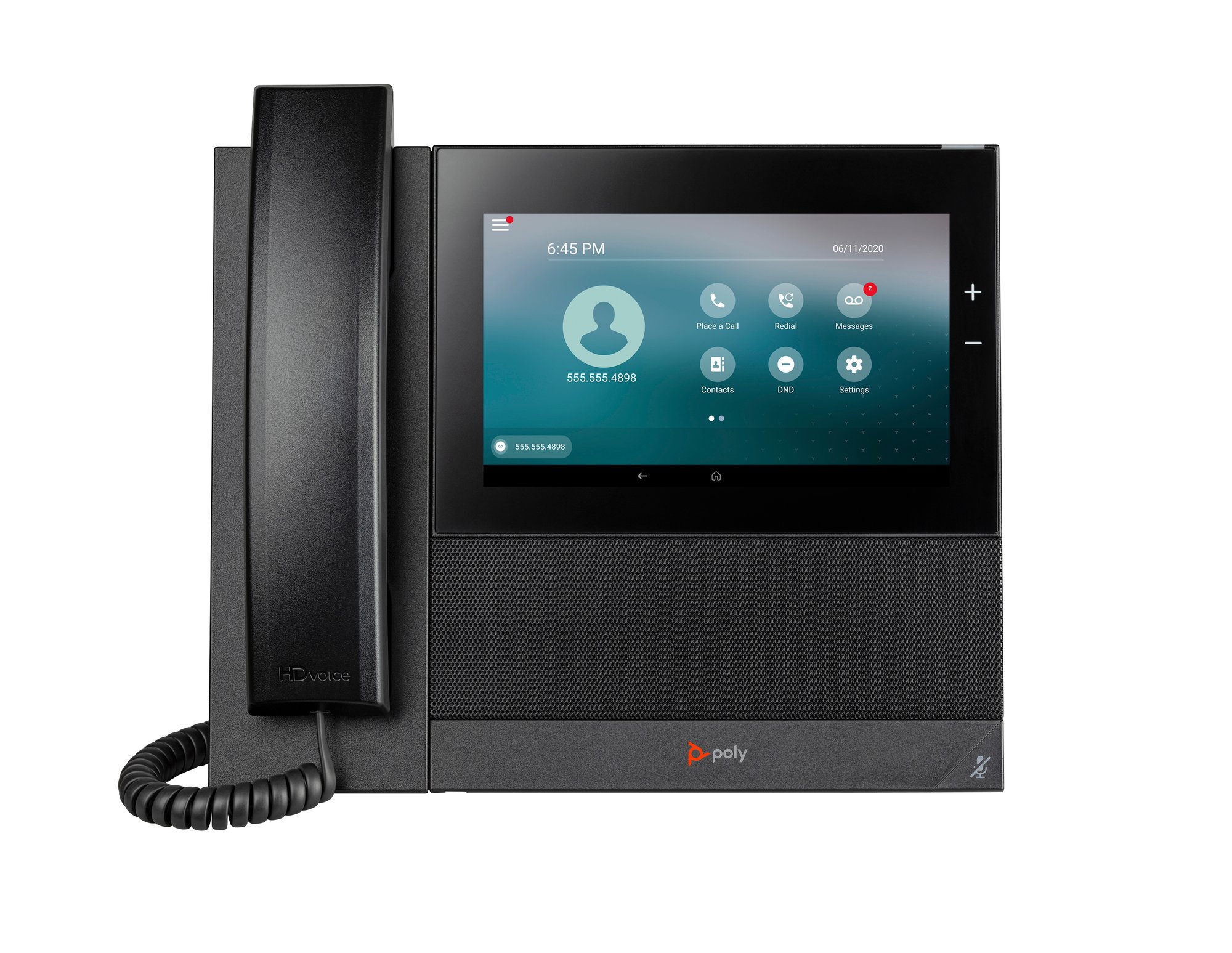 HP Poly CCX 600 Business Media Phone with Open SIP and PoE-enabled HP — view 2