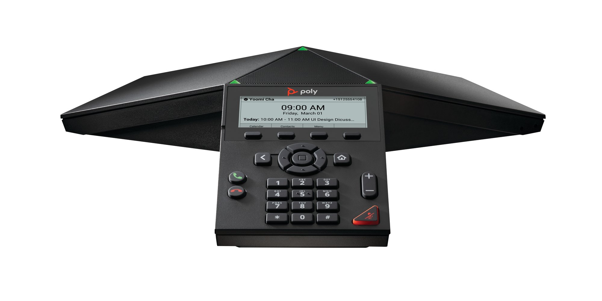 HP Poly Trio 8300 IP Conference Phone and PoE-enabled HP — view 2