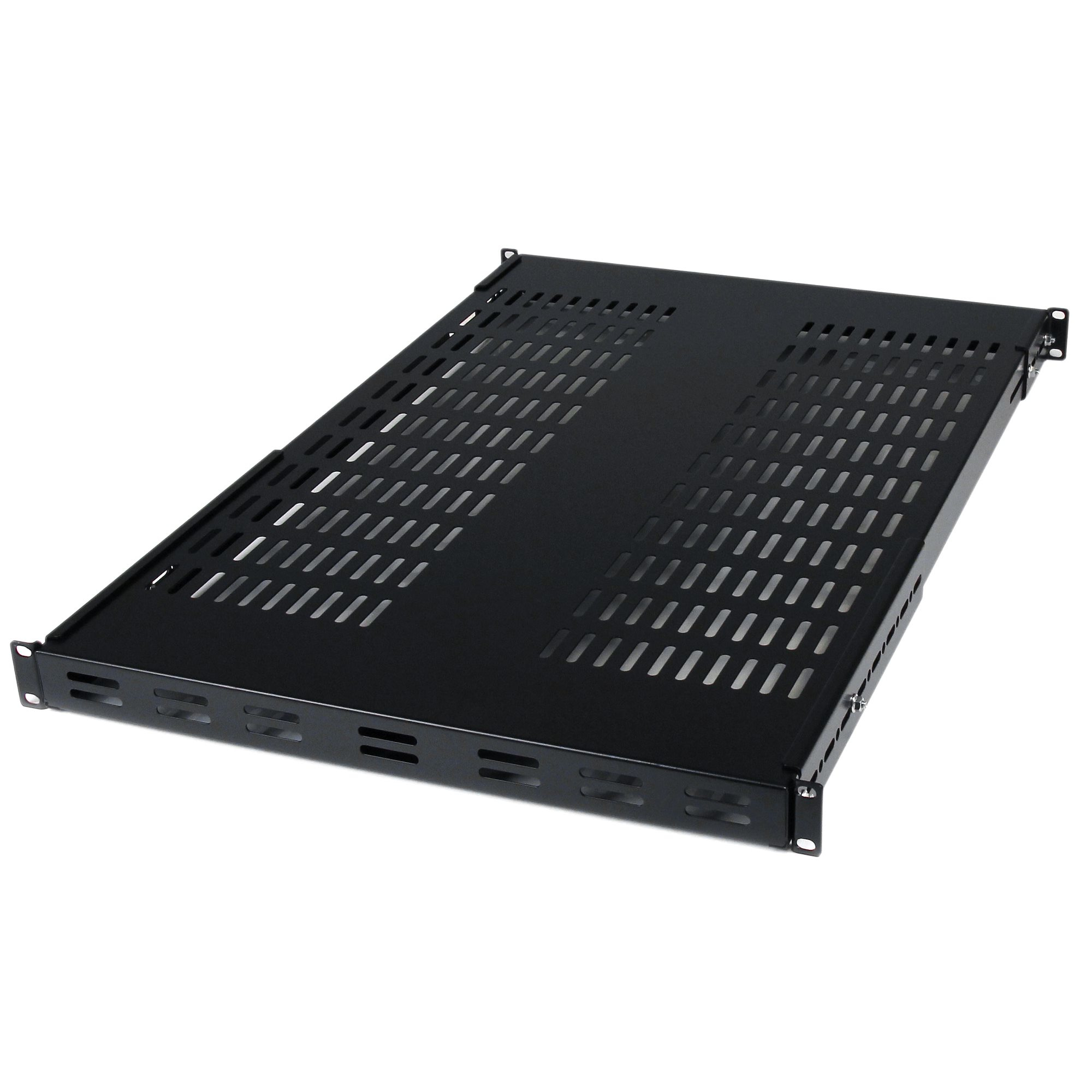 STARTECH.COM 1U ADJUSTABLE MOUNT DEPTH VENTED RACK MOUNT SHELF- 175LBS/80KG LTW STARTECH — view 2