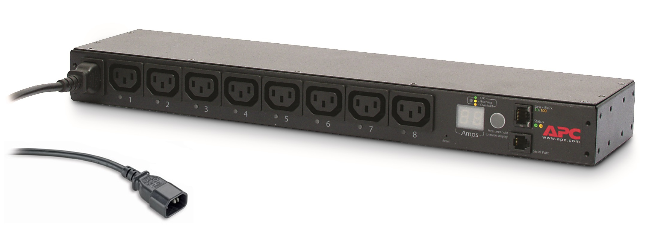 APC SWITCHED 1U RACK PDU 12A/208V, 10A/230V, (8)C13, 2YR APC — view 2