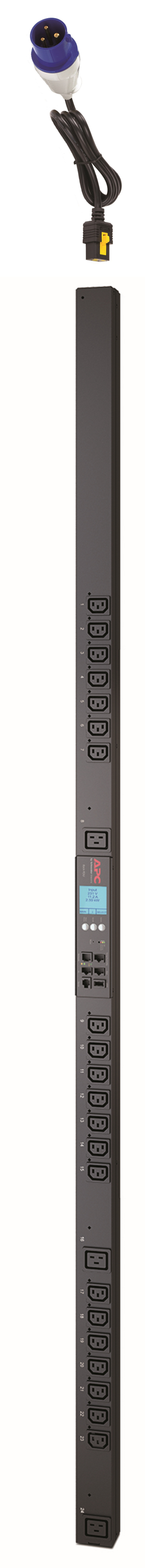 APC (AP8659EU3) RACK PDU 2G, MTRD OUTLT W SWITCHING, ZEROU, 16A, 230V, (21) C13 & (3) C19 APC — view 2