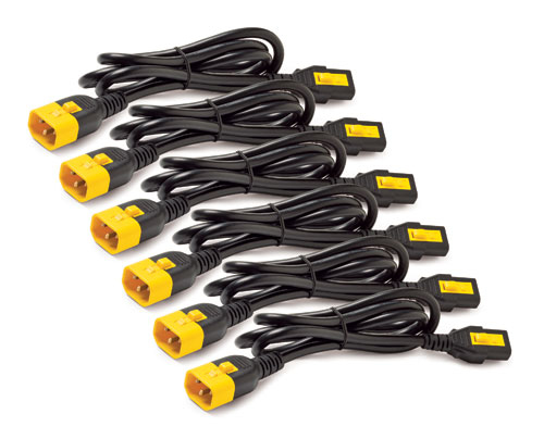 APC (AP8702S-WW) POWER CORD KIT (6 EA), LOCKING, C13 TO C14, 0.6M APC — view 2