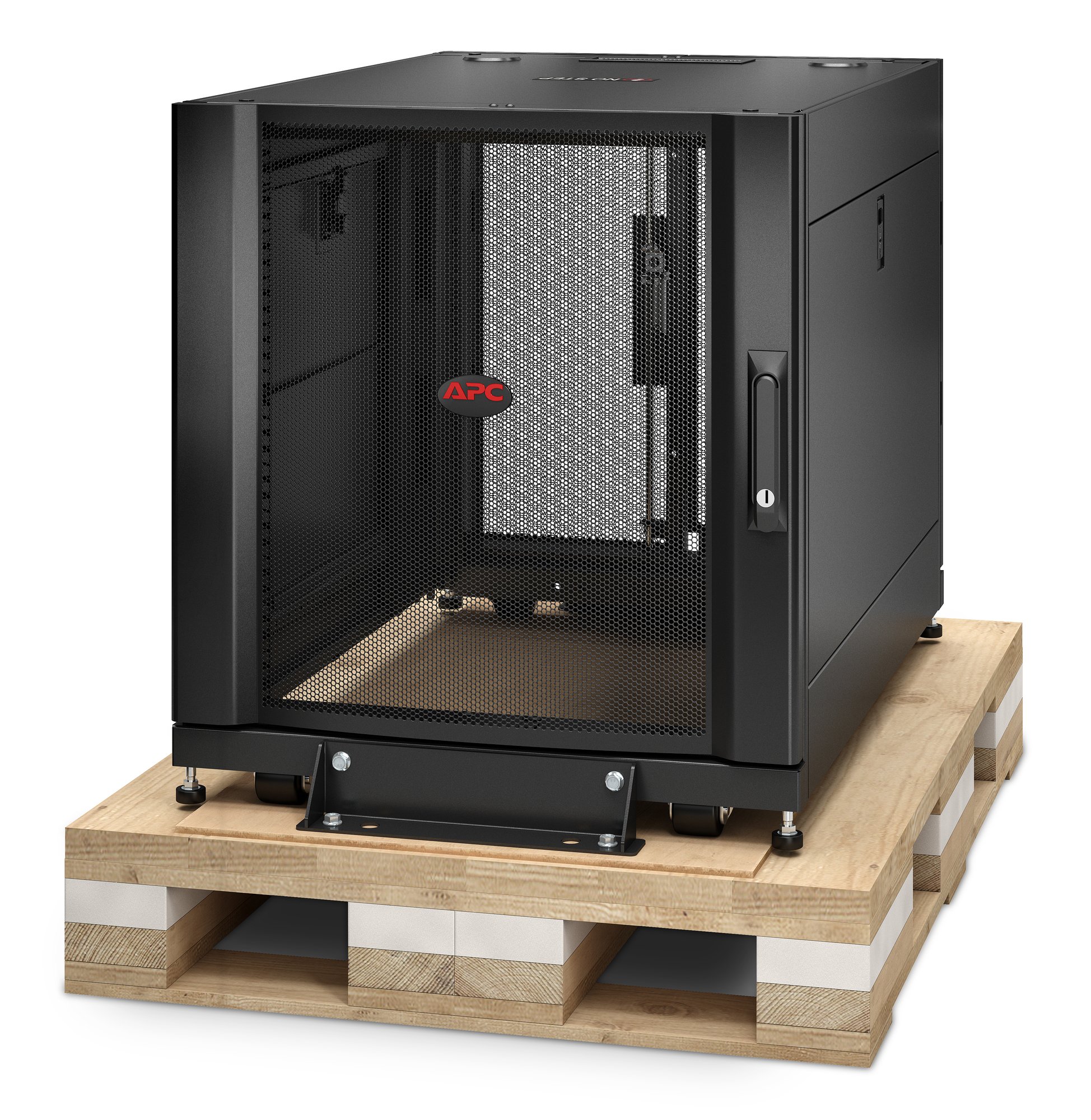 APC NETSHELTER SX 12U SERVER RACK ENCLOSURE 600MM X 900MM W/ SIDES BLACK SHOCK PACKAGING APC — view 2