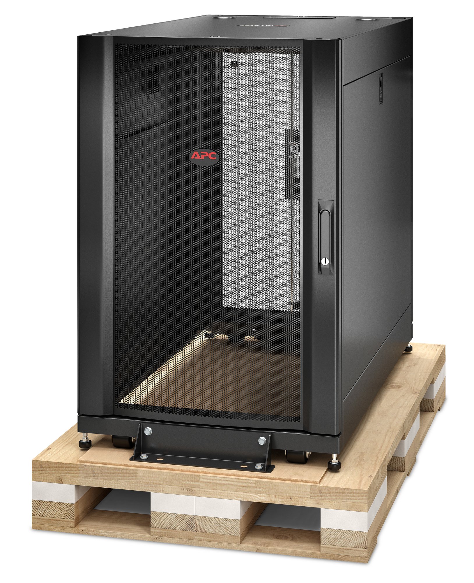 APC NETSHELTER SX 18U SERVER RACK ENCLOSURE 600MM X 1070MM W/ SIDES BLACK SHOCK PACKAGING APC — view 2