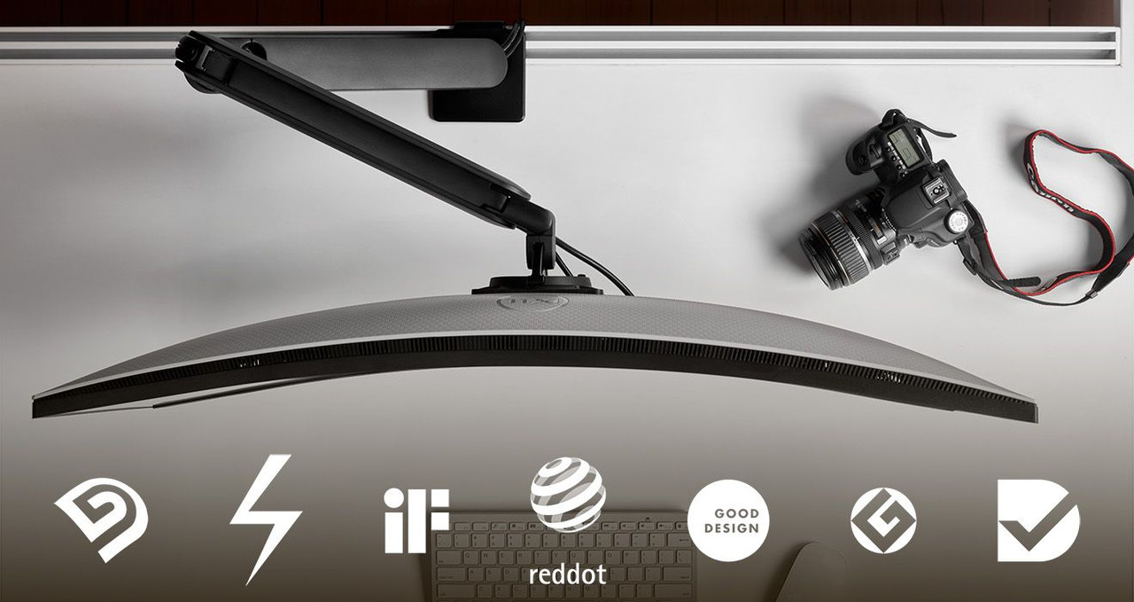ATDEC ORA MONITOR ARM F-CLAMP BLACK ATDEC — view 2