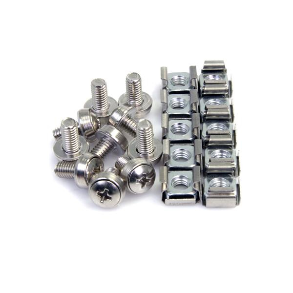 STARTECH.COM 100 PKG M6 MOUNTING SCREWS AND CAGE NUTS, 2 YR STARTECH — view 2
