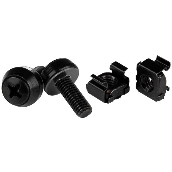 STARTECH.COM M6 X 12MM - SCREWS AND CAGE NUTS - 50 PACK, BLACK, 2 YR STARTECH — view 2