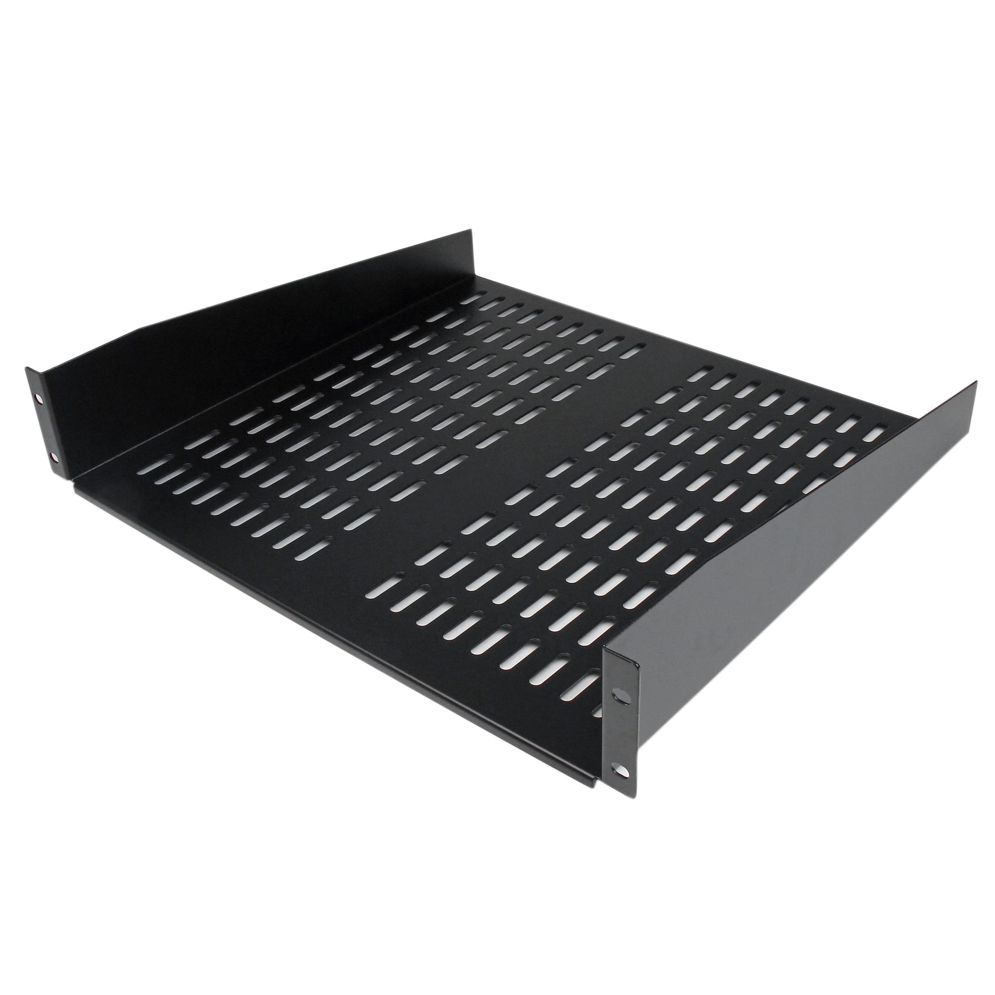 STARTECH.COM 2U 16IN UNIVERSAL FIXED VENTED SERVER RACK SHELF - 50LBS/23KG LTW STARTECH — view 2