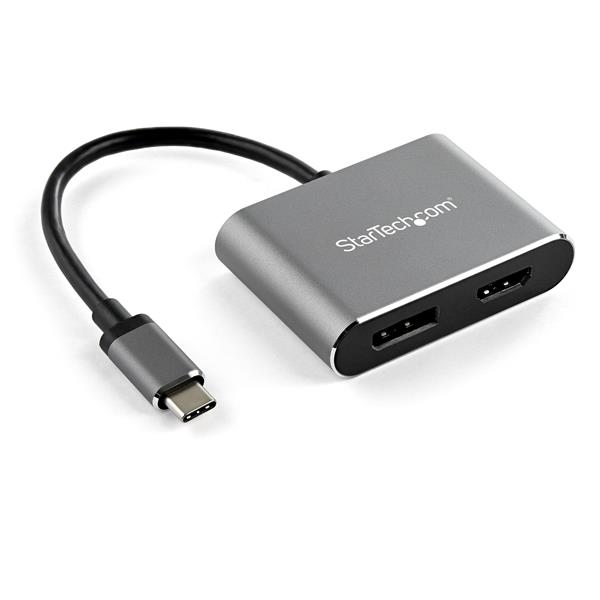 STARTECH.COM USB C TO DISPLAYPORT OR HDMI 2.0 HDR MULTIPORT ADAPTER 4K 60HZ 3 YR STARTECH — view 2