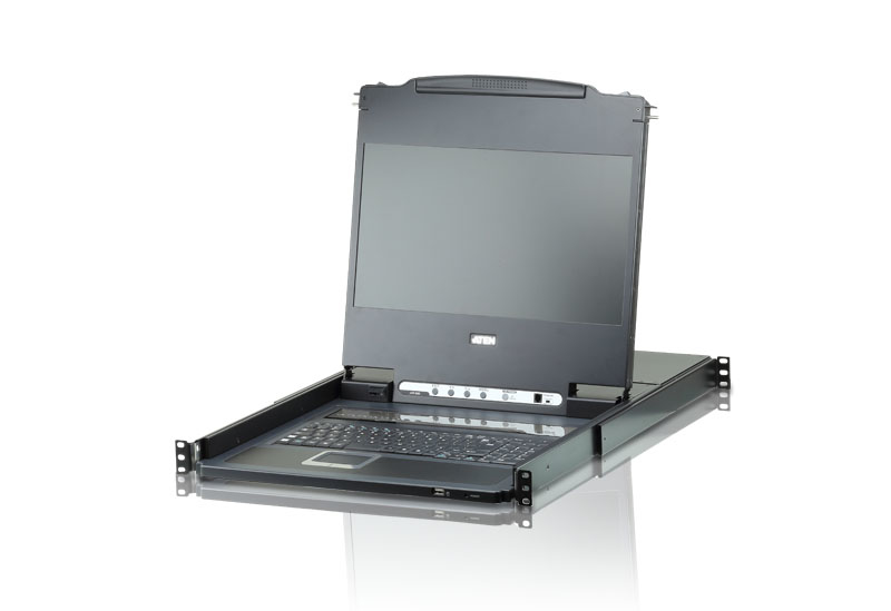ATEN 17.3" FULL HD 8 PORT DVI LCD KVM ATEN — view 2